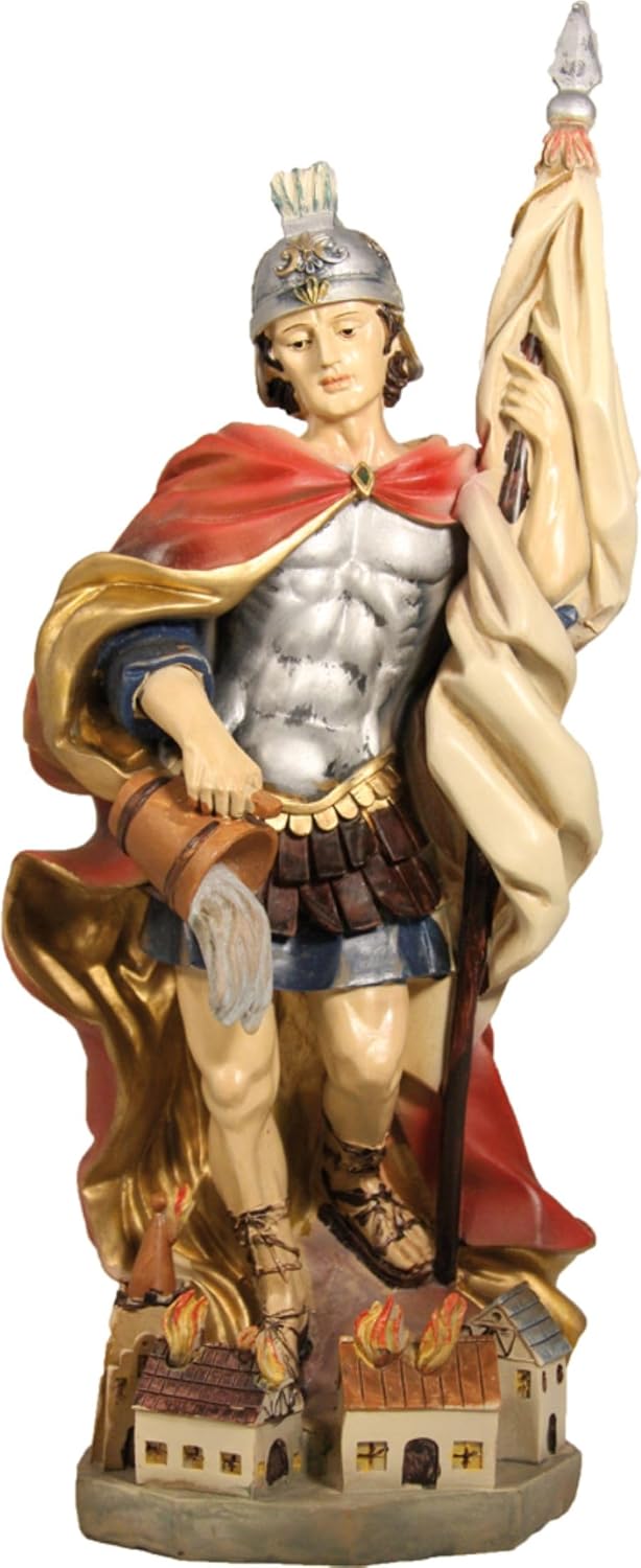 FADEDA Hlg. Florian/Höhe:50 cm/handbemalt/detailgetreue Krippen Figuren - Weihnachten Tisch Dekorati