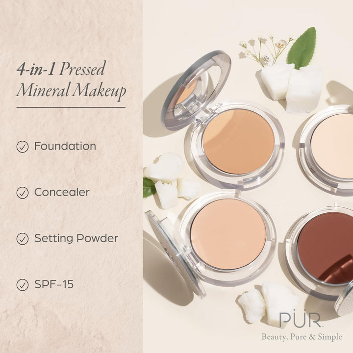 Pur Minerals 4-In-1 Pressed Mineral Makeup Light, 0.28 Ounce 47007813 Ln6 Light 8 g (1er Pack), Ligh