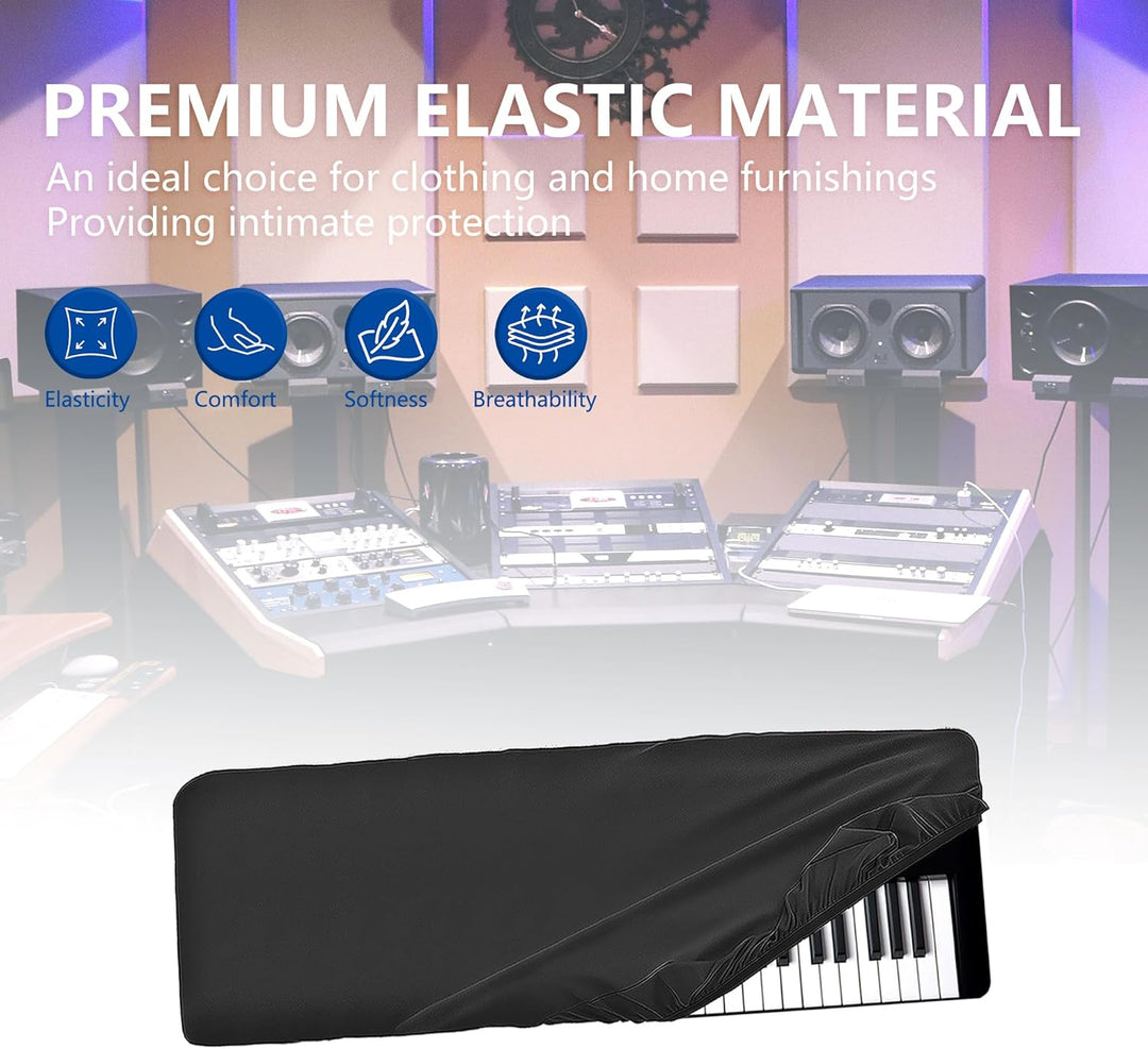Musiin Staubschutz für Klaviertastatur mit 61 Tasten, kompatibel mit M-Audio Oxygen 61, Behringer Mo