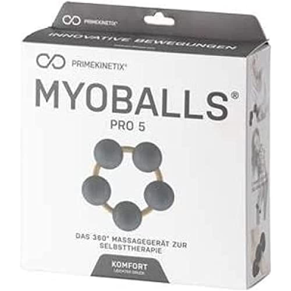 MyoBalls Unisex – Erwachsene Pro 5 Gymnastikball, schwarz, 5