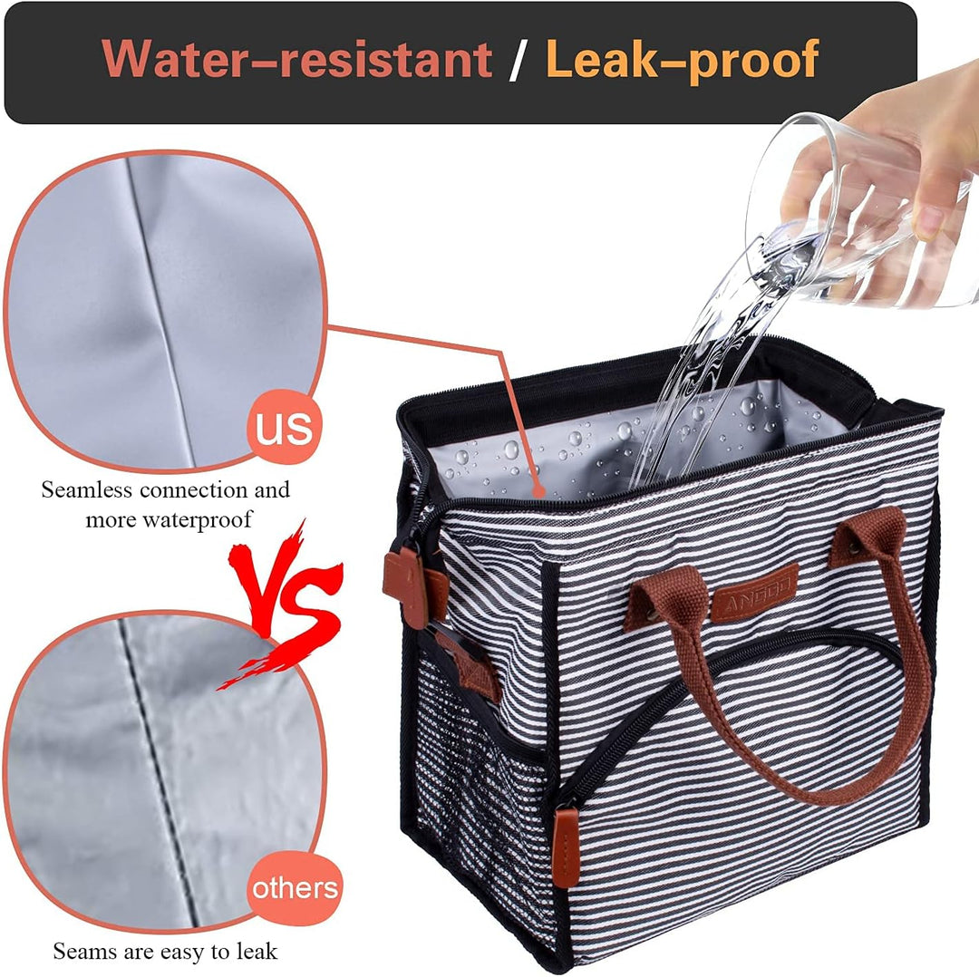 Kühltasche Picknicktasche, ANGGO Grosse Kapazität Kühlbox Lunchtasche Wasserdicht und Auslaufsicher,
