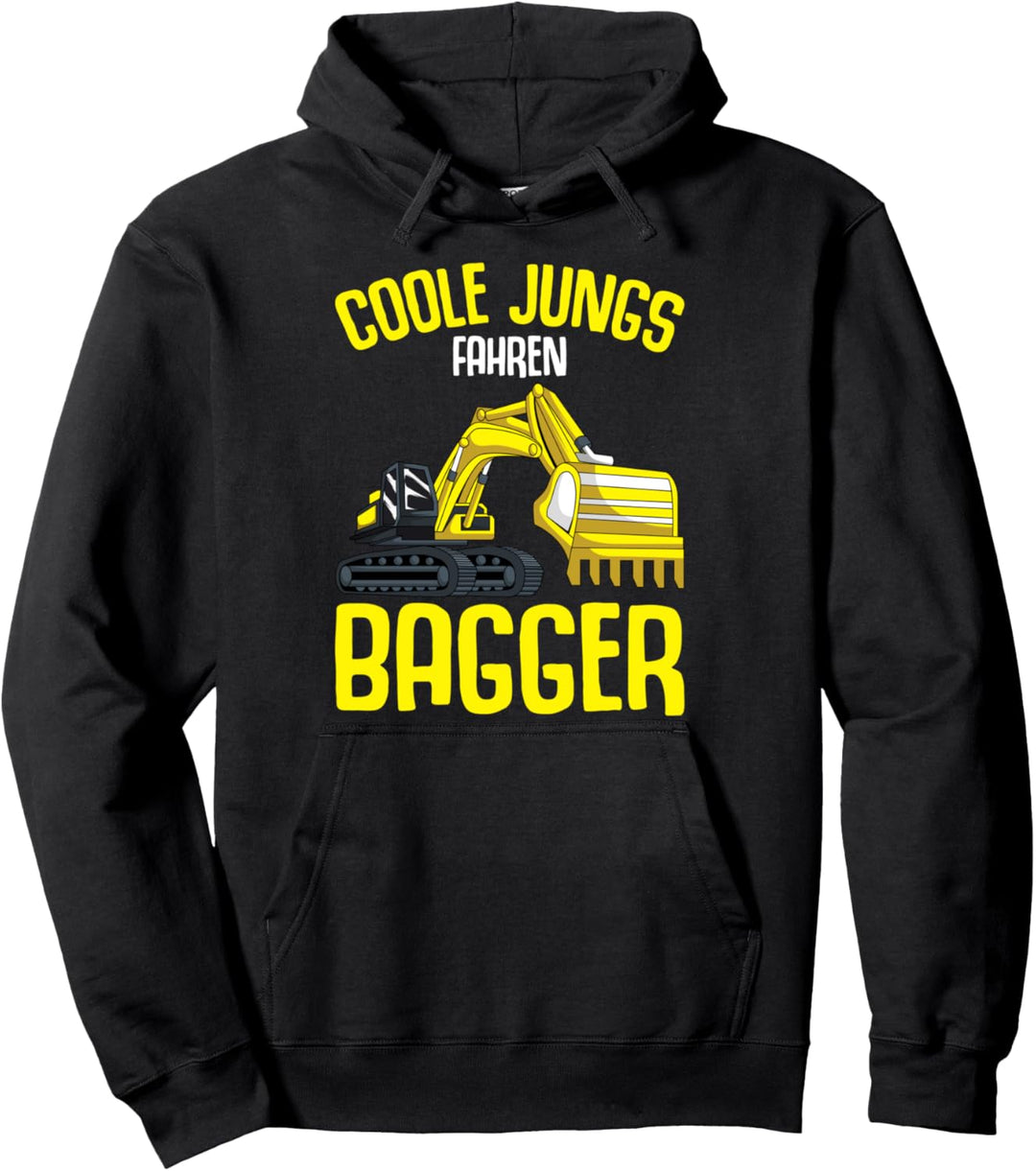 Coole Jungs fahren Bagger Kinder Junge Pullover Hoodie