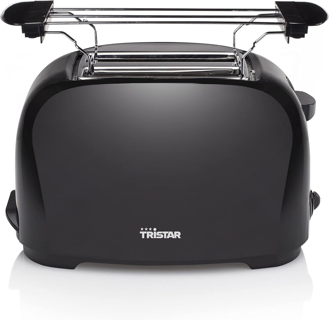 Tristar BR-1025 Toaster - 6 einstellbare Bräunungsstufen mit Brötchenaufsatz - herausnehmbares Krümm