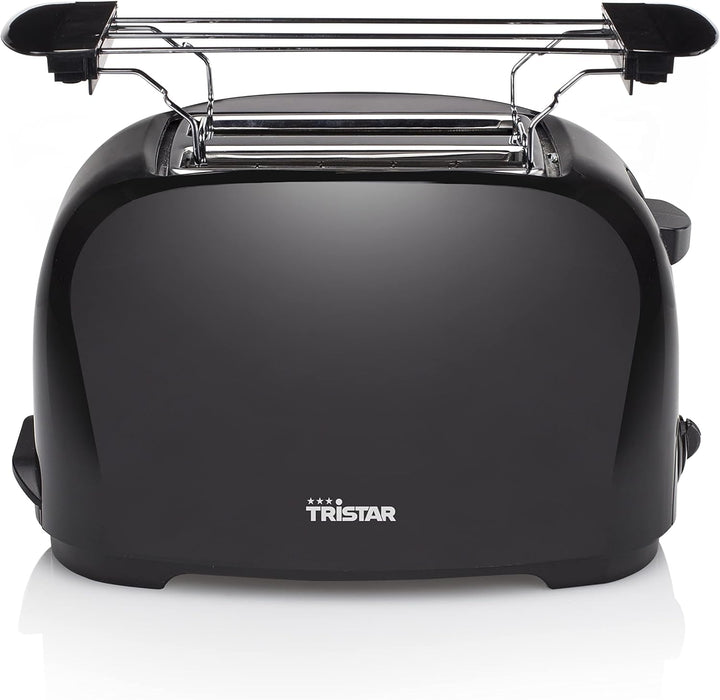 Tristar BR-1025 Toaster - 6 einstellbare Bräunungsstufen mit Brötchenaufsatz - herausnehmbares Krümm