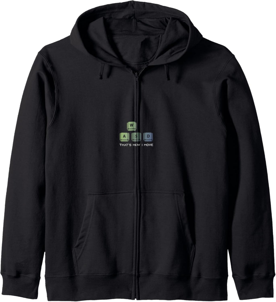WASD So bewege ich Funny Keyboard Gaming Gamer Kapuzenjacke