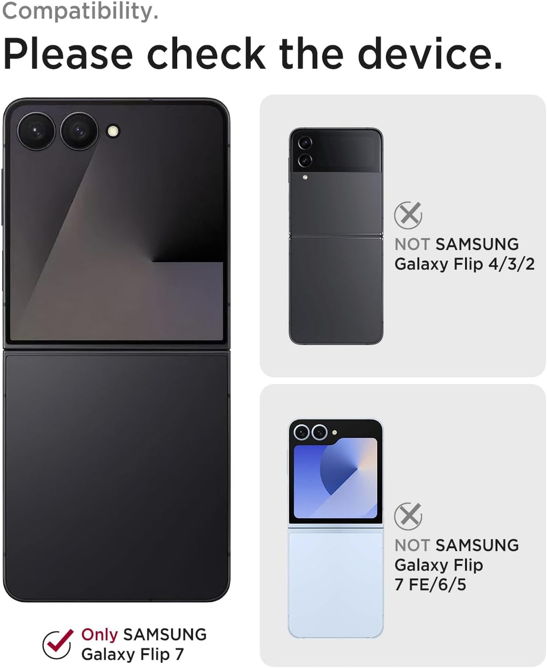 Miimall Kompatibel mit Samsung Galaxy Z Flip 7 Hülle mit Scharnierschutz Magnetischer [Externer Bild