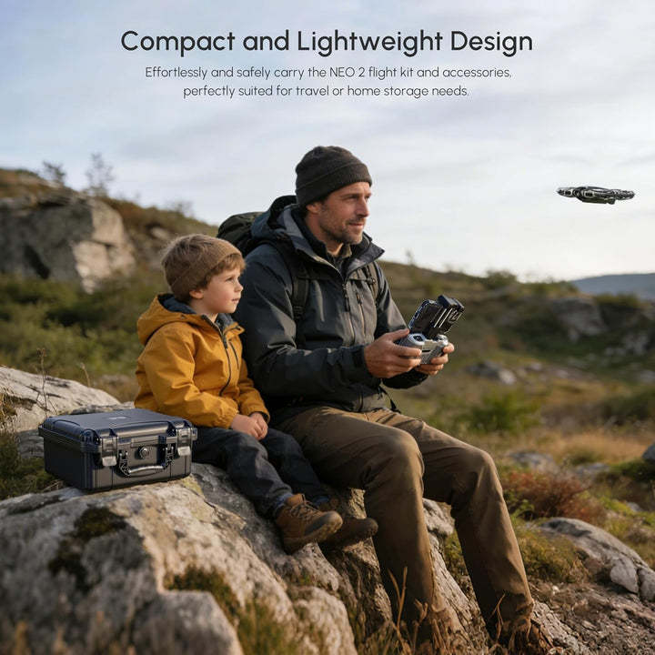 STARTRC Neo 2 Koffer,wasserdichte Hartschalen Tasche für DJI Neo 2 Fly More Combo Zubehör für RC-N C