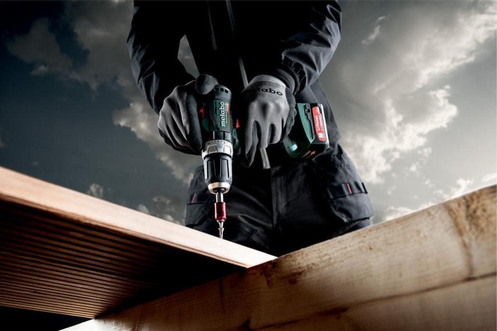 Metabo Akku Schlagbohrschrauber SB 12 BL (12 V, ohne Akku, mit LED-Licht, Bitdepot, Schnellspannbohr