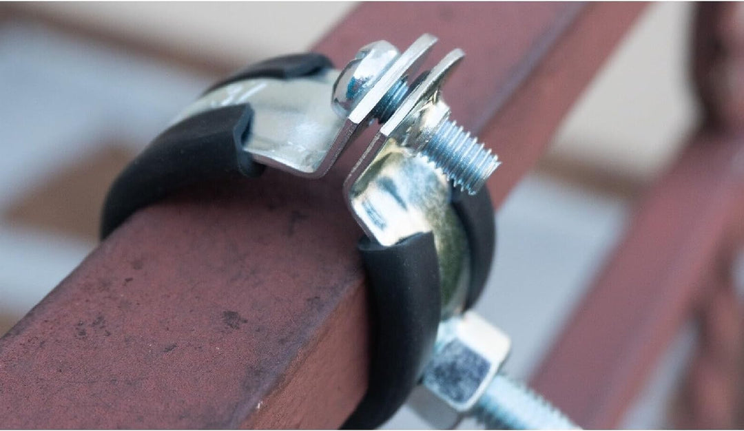 Katzenleiter Katzentreppe Geflammt Katzenstufe für Balkon 1m bis 6m mit Klemmen (Länge: 2m), Länge: