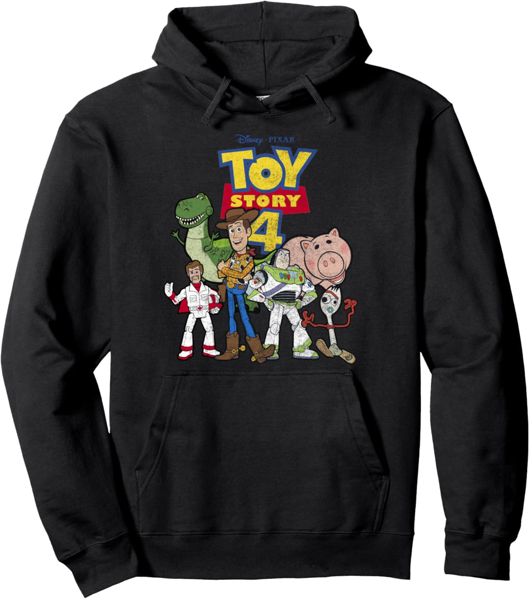 Disney Pixar Toy Story 4 New Group Shot Movie Logo Poster Pullover Hoodie