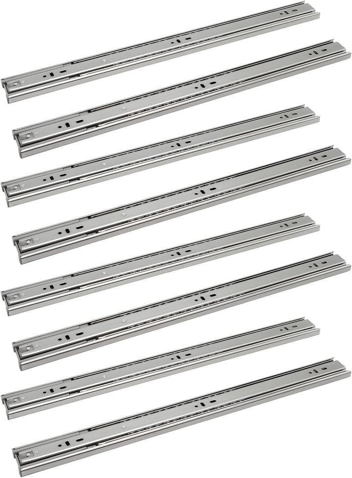 Ansobea Schubladenschienen 550mm, Kugelführungen mit 45 kg Tragkraft Vollauszüge, Schubladenauszug T