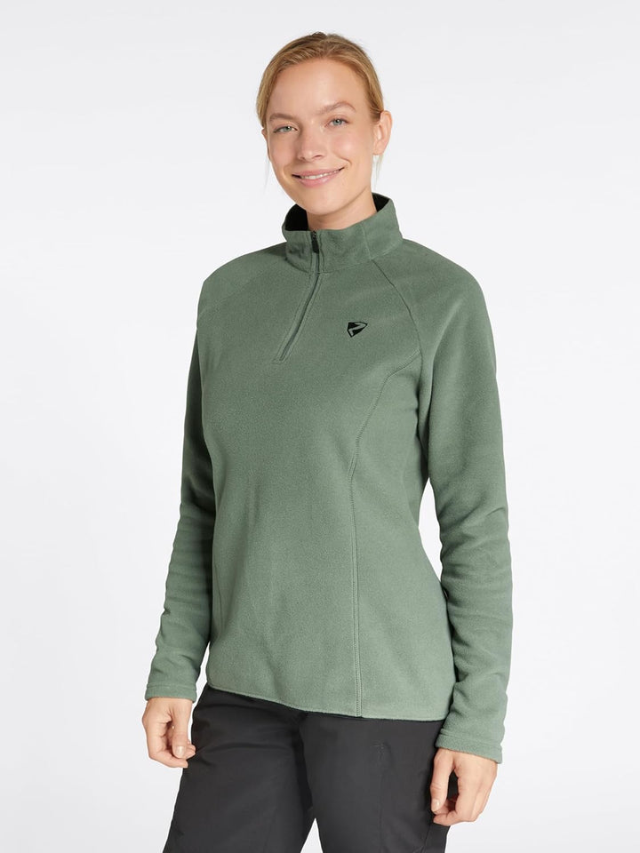 Ziener Damen Jemila Skipullover, Skirolli, Funktions-Shirt | Langarm, atmungsaktiv, Fleece, warm (1e