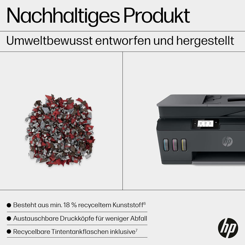 HP Smart Tank Plus 570 Multifunktionsdrucker (Drucker, Scanner, Kopierer, WLAN, AirPrint, 3-in-1, in