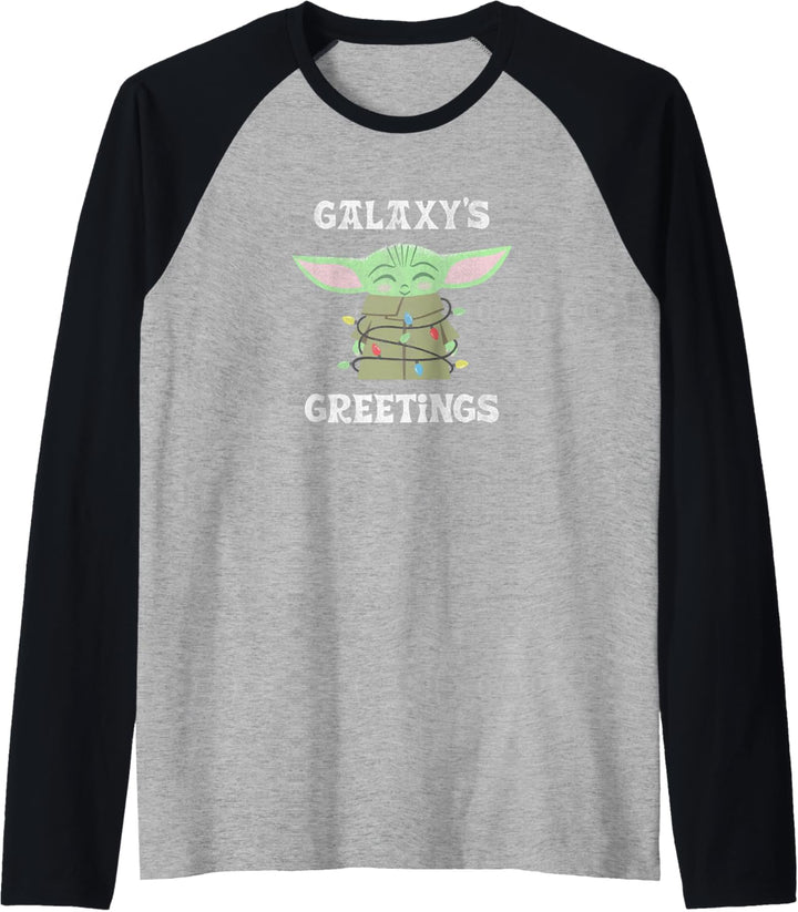 Star Wars The Mandalorian Christmas Child Galaxy's Greetings Raglan