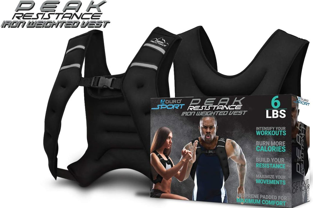 Aduro Sport Gewichtsweste, Workout-Ausrüstung, 1,8 kg/2,7 kg/5,4 kg/9,1 kg/11,3 kg/13,6 kg Körpergew