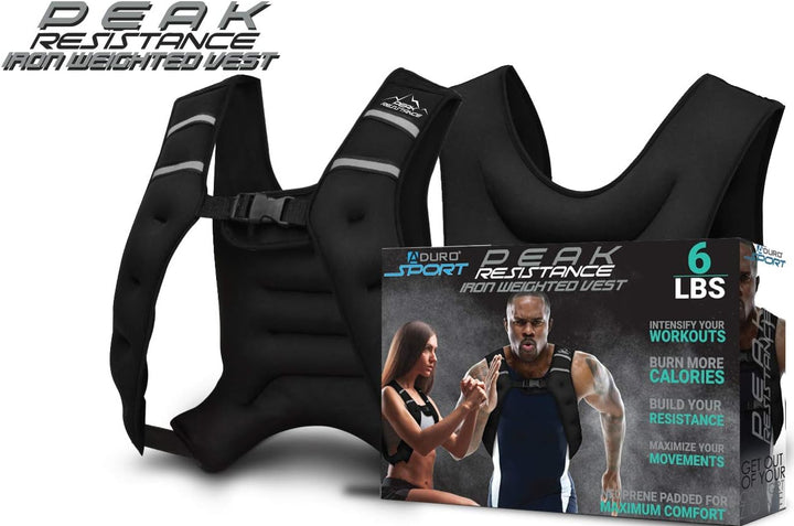 Aduro Sport Gewichtsweste, Workout-Ausrüstung, 1,8 kg/2,7 kg/5,4 kg/9,1 kg/11,3 kg/13,6 kg Körpergew
