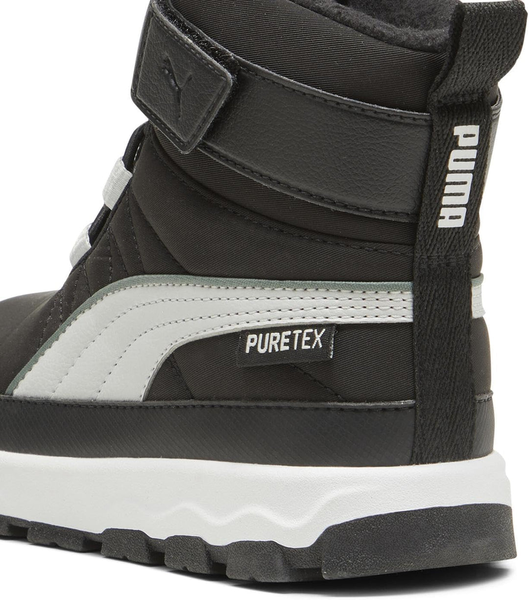 PUMA Unisex Kinder Evolve Puretex Ac+ps High Boot 35 EU Puma Black Ash Gray Puma White, 35 EU Puma B