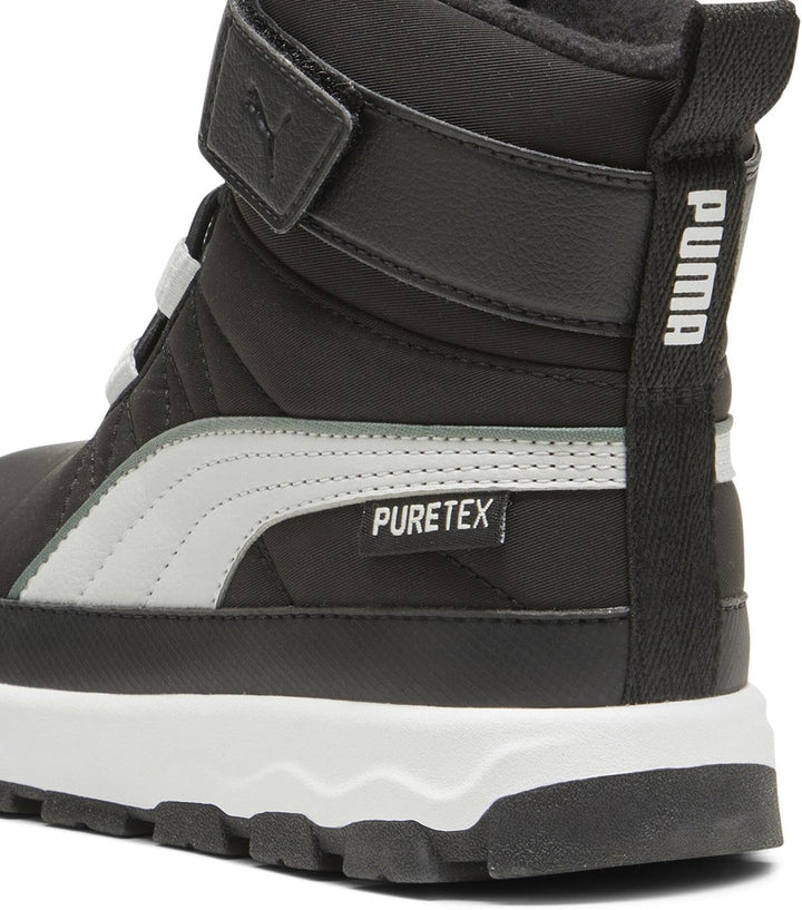 PUMA Unisex Kinder Evolve Puretex Ac+ps High Boot 35 EU Puma Black Ash Gray Puma White, 35 EU Puma B