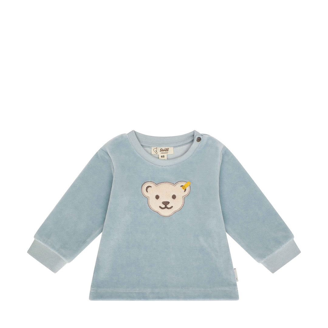 Steiff Unisex Baby Kapuze Sweatshirt, Celestial Blue