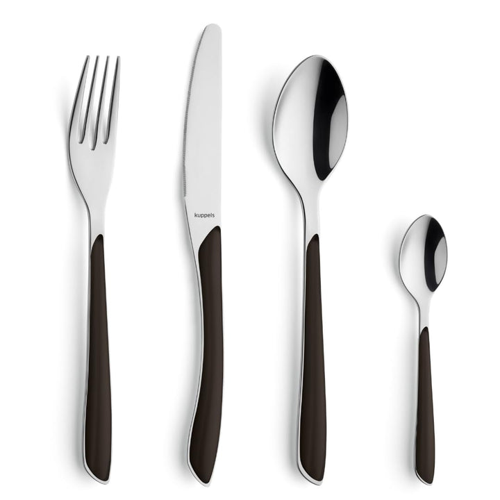 Kuppels PRISMA Besteck Set 6 Personen | Besteck 24 teilig | Camping Besteckset 6 Personen | Besteck