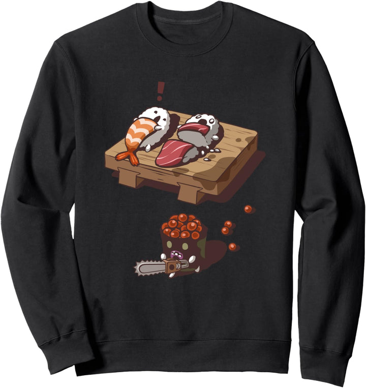 Sushi in einem Rausch der Wut an Halloween Sweatshirt