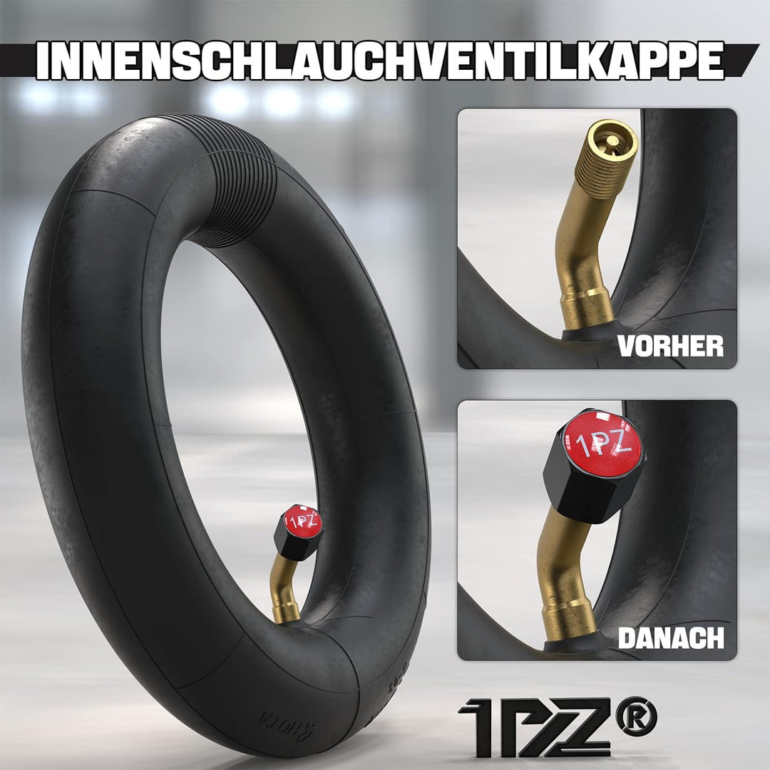 1PZ 6QI-3JX 8 1/2 x 2 (50-134) Reifen + Schlauch mit Winkelventil 45° Ersatz für Inokims Light Elekt