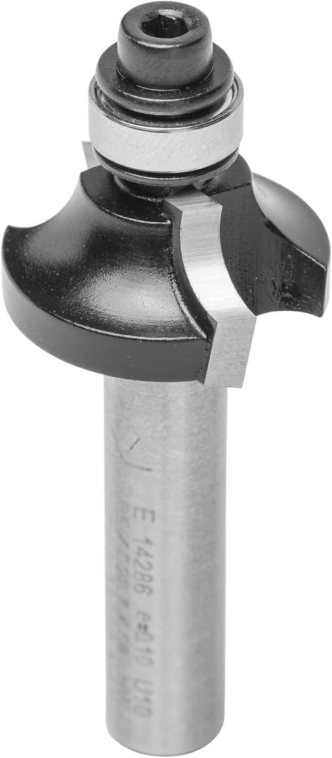 ENT 09806 Viertelstabfräser HW, Schaft (S) 8 mm, Durchmesser (D) 22,7 mm, NL 9,5 mm, R 5 mm, SL 32 m