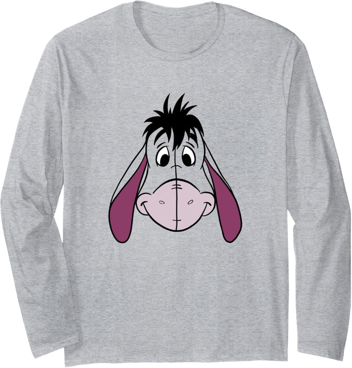 Disney Winnie The Pooh Eeyore Big Face Transparent Langarmshirt