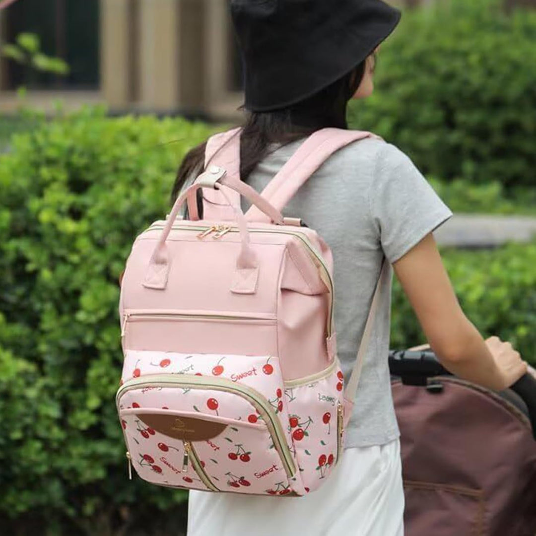 Generisch Wickelrucksack - Wickeltasche Mit Isoliertem Flaschenfach | Reise Baby Tasche Mit Wickelun