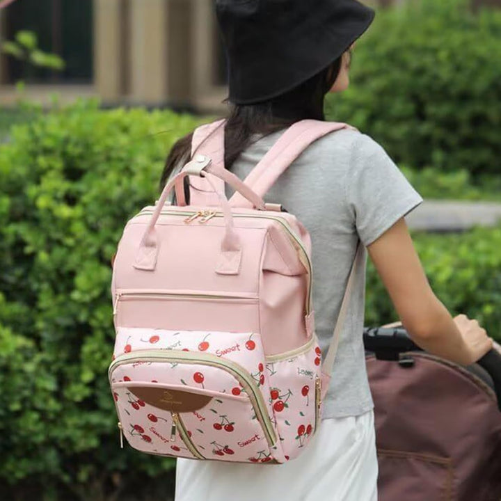 Generisch Wickelrucksack - Wickeltasche Mit Isoliertem Flaschenfach | Reise Baby Tasche Mit Wickelun