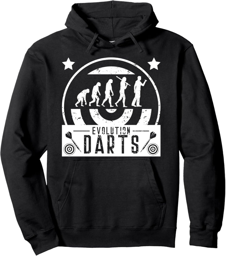 Evolution Darts - Dartspieler im Wandel der Zeit Pullover Hoodie