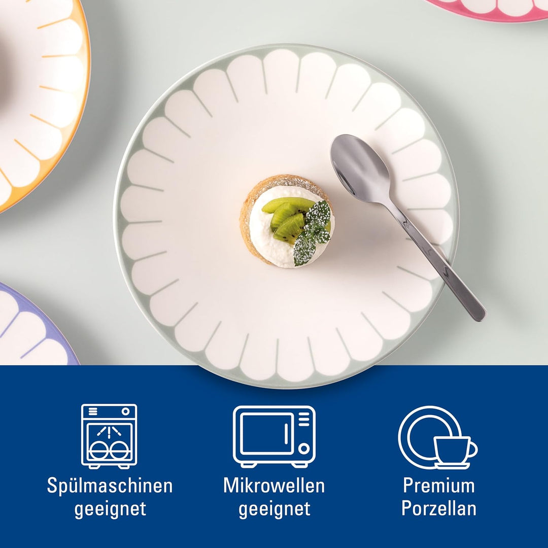 Villeroy & Boch - Fleur vert Frühstücksteller grün, Spülmaschinenfest, Mikrowellensicher, Desserttel