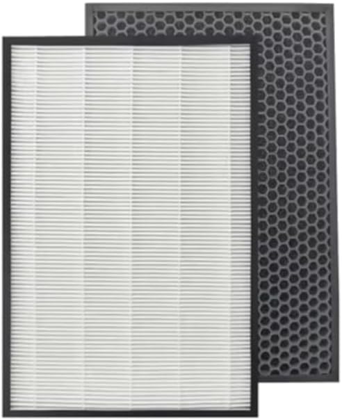 Trade-Shop 4in1 Luftreiniger Filter-Set (2x HEPA-Filter + 2x Aktivkohlefilter) kompatibel mit Philip