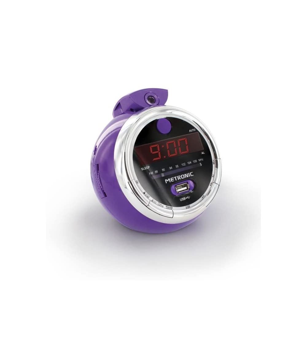 Metronic Radiowecker Projektion, Violett, Normal, Violett