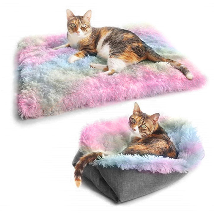 Katzenbett Haustierbett, Waschbar Katzendecke Haustierdecke, 2-in-Katzendecken für Kleine Hunde und
