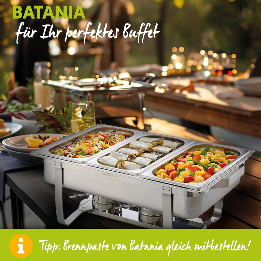 Batania 2 Chafing Dish/Speisewärmer 14 teilig Exklusiv