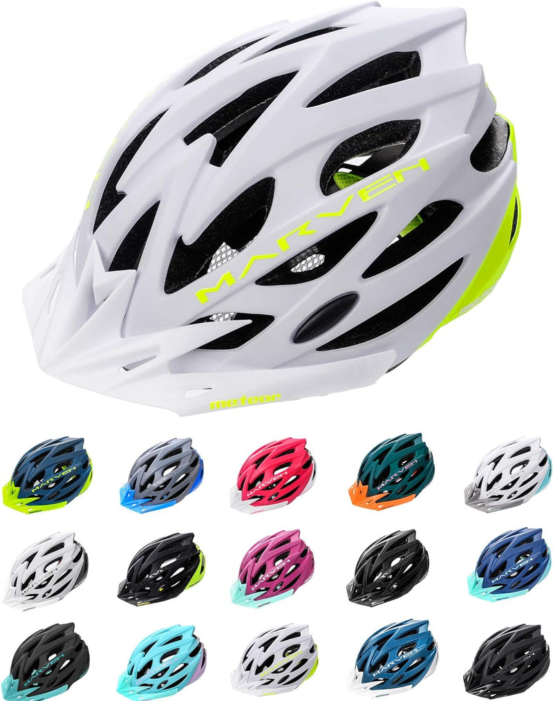 meteor® Marven Fahrradhelm Herren Damen Kinder-Helm MTB rollerhelm mädchen kinderfahrradhelm für Dow