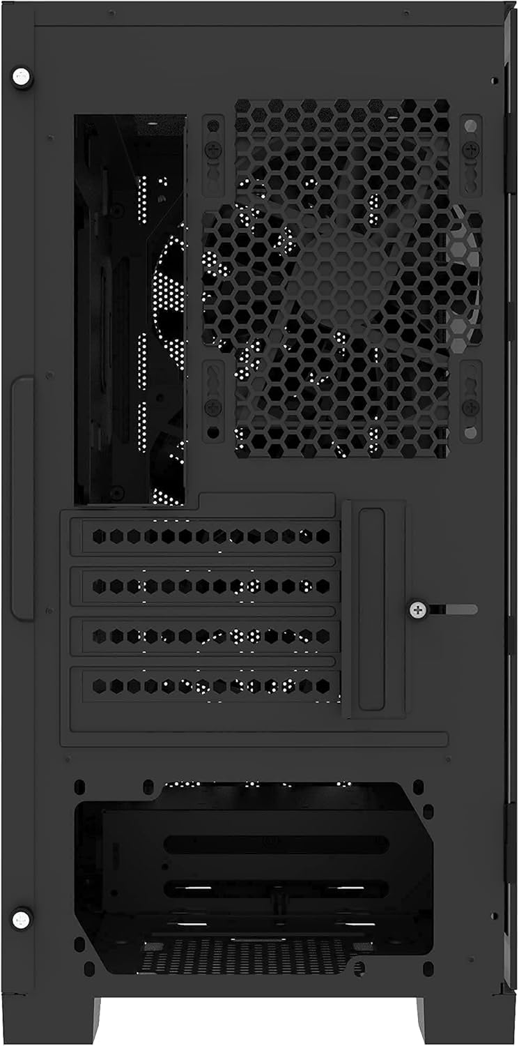 Montech Air 100 ARGB, Micro-ATX, gehärtetes Glas, Schwarz Air 100mATX Schwarz, Air 100mATX Schwarz