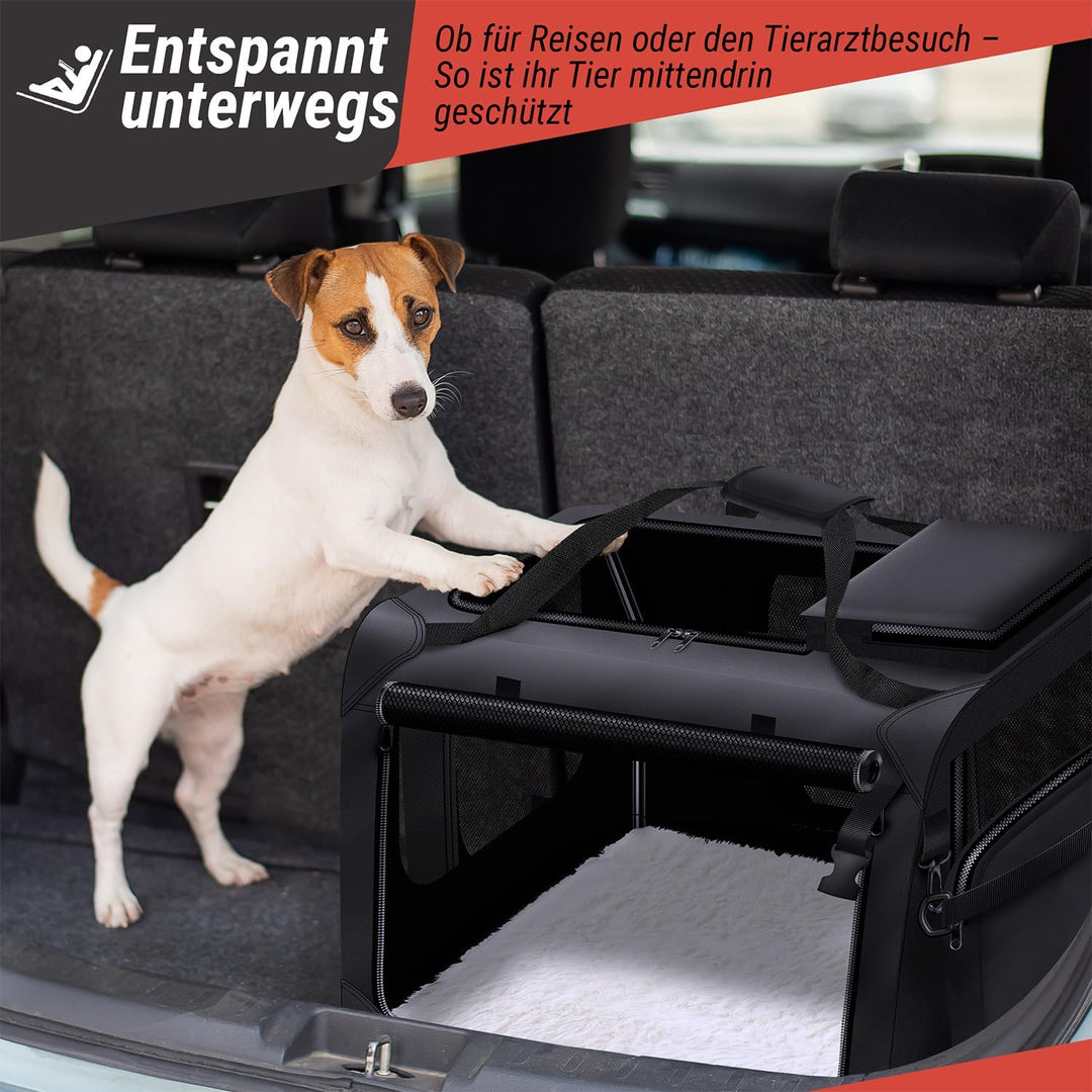 Hunde-Transportbox Tier Hundebox Transporttasche faltbar Hundetasche Haustier-Transport Atmungsaktiv