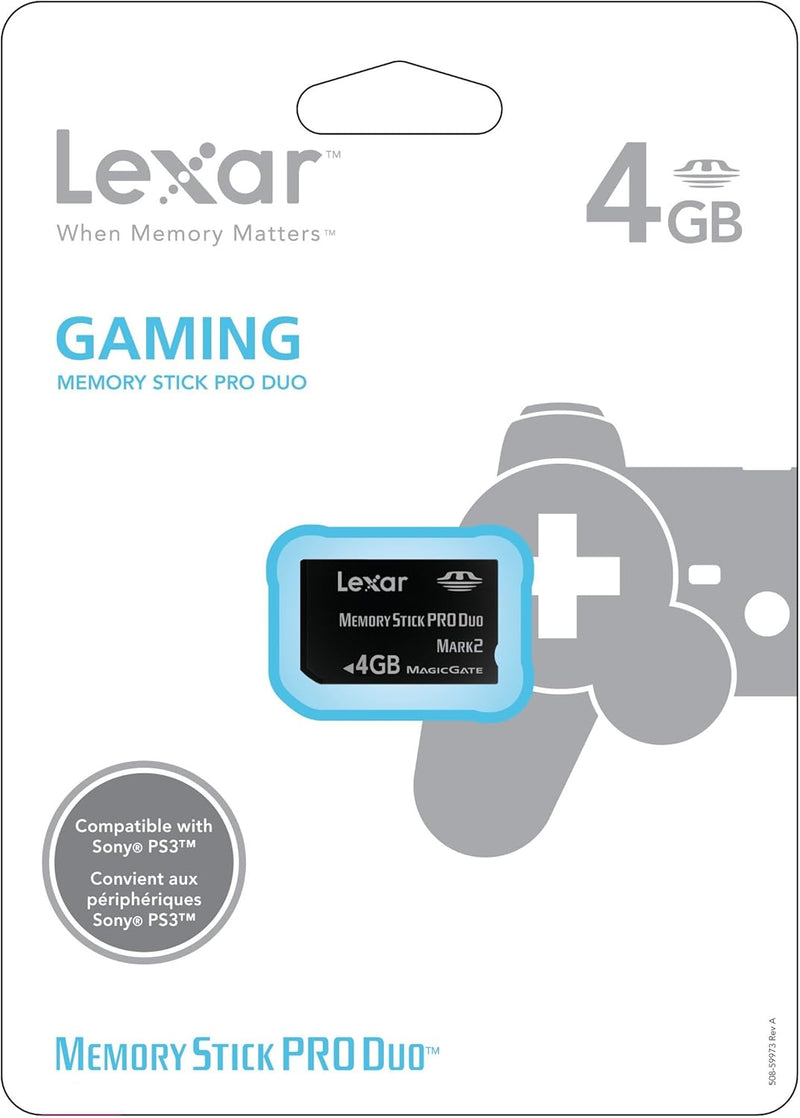 Lexar Memory Stick Pro Duo Gaming Edition Flash-Speicherkarte 4GB, 4GB