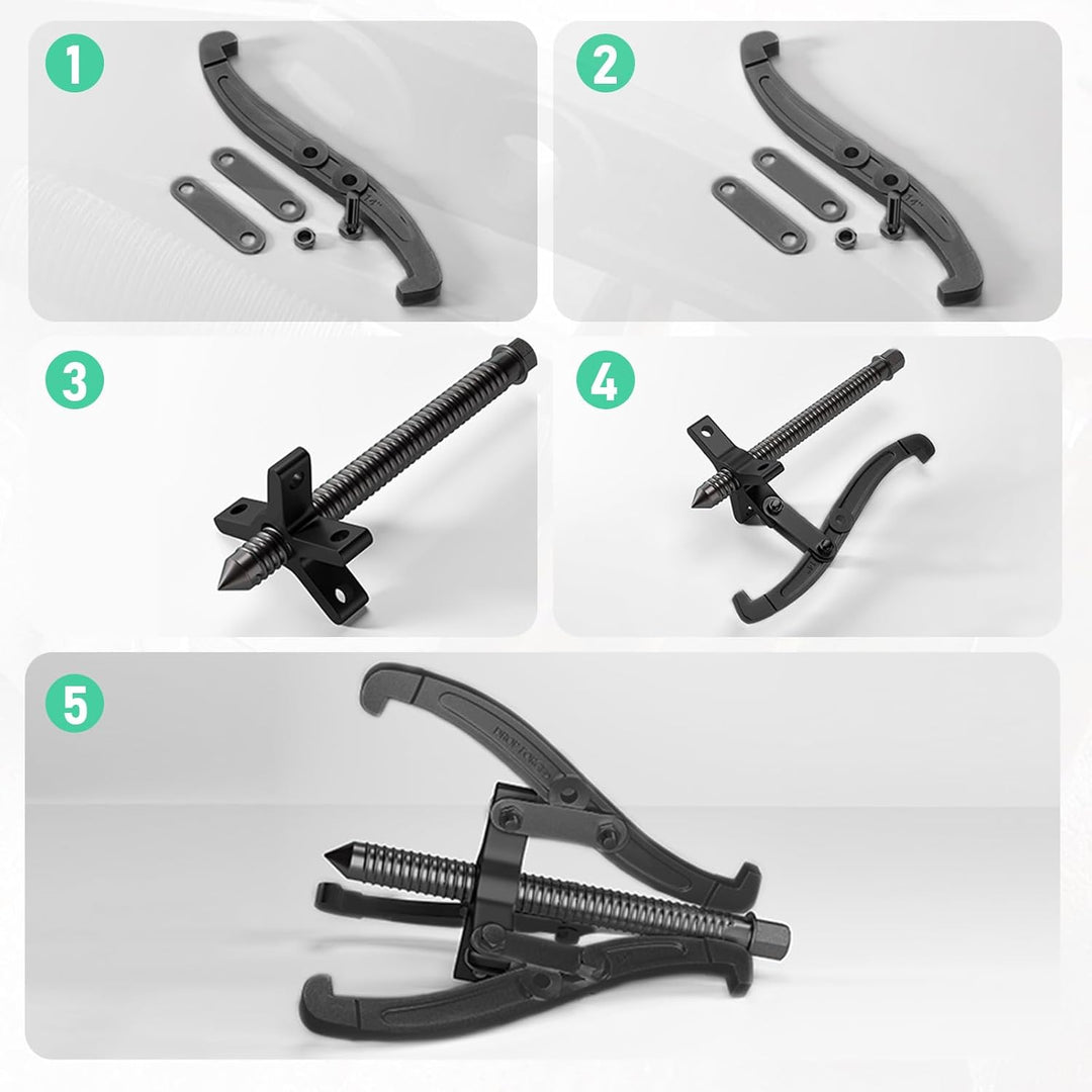 4X Lagerabzieher mit 3 arming [75+100+150+200mm / 3"+4"+6"+8''] Zwei/Drei Lager Abzieher Klauenabzie