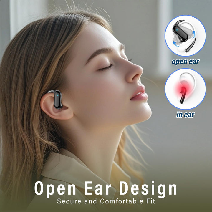 Open Ear Kopfhörer Bluetooth 5.4 HiFi Stereo, 2026 Kopfhörer Kabellos Bluetooth mit ENC Noise Cancel