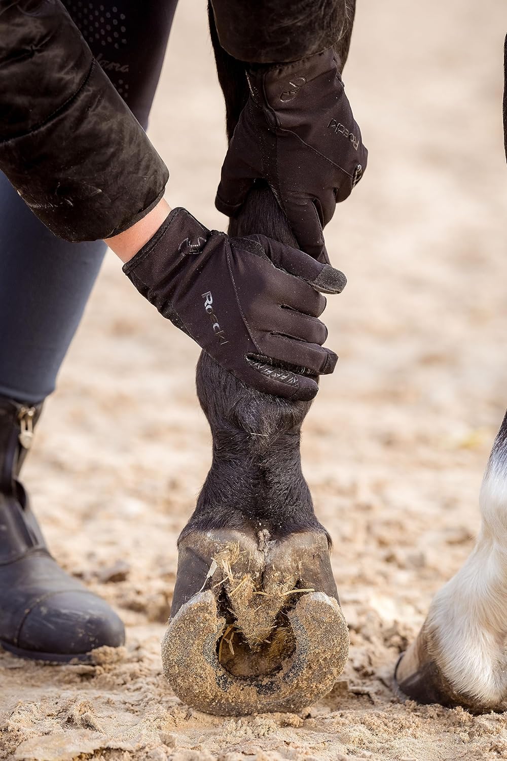Roeckl Sports Reithandschuh Walk, Freizeit Winter Handschuh, Grösse 6-11 6.5 Schwarz, 6.5 Schwarz