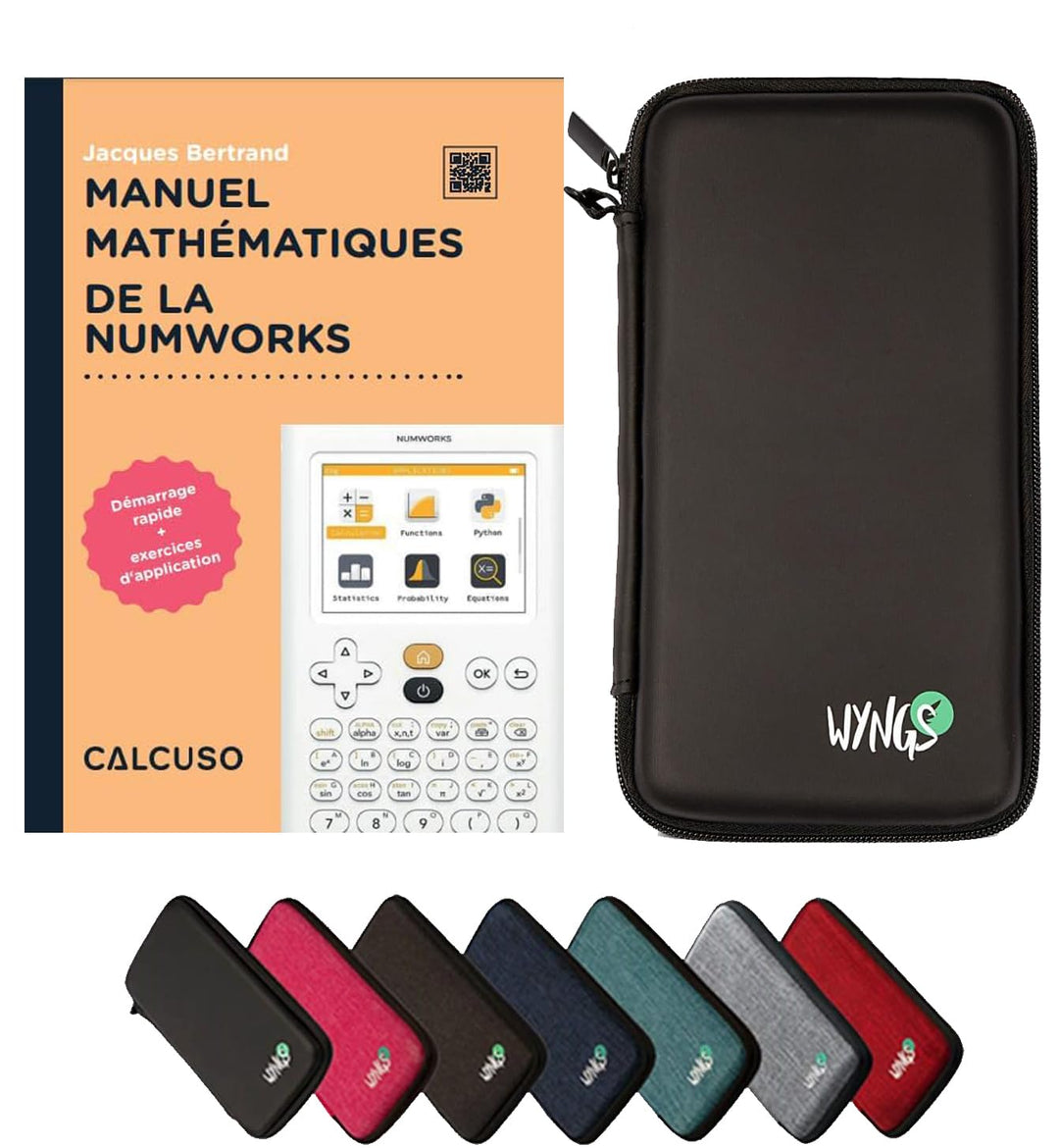 CALCUSO Zubehör Standardpaket Schwarz kompatibel für Grafikrechner Numworks (Französisch)