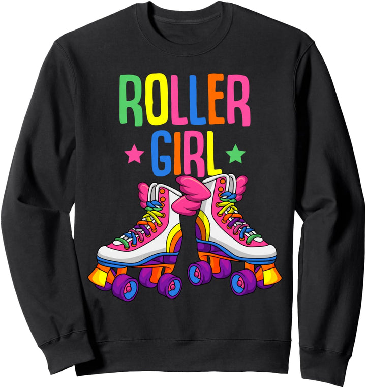 Roller Girl Rollschuhe Roller Skates Rollschuh Mädchen Sweatshirt