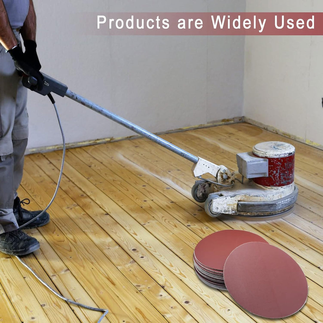 FEIHU Schleifscheiben 300mm klett.Durchmesser 300 Schleifpapier klett.Körnung 5X P60/100/120/180/240