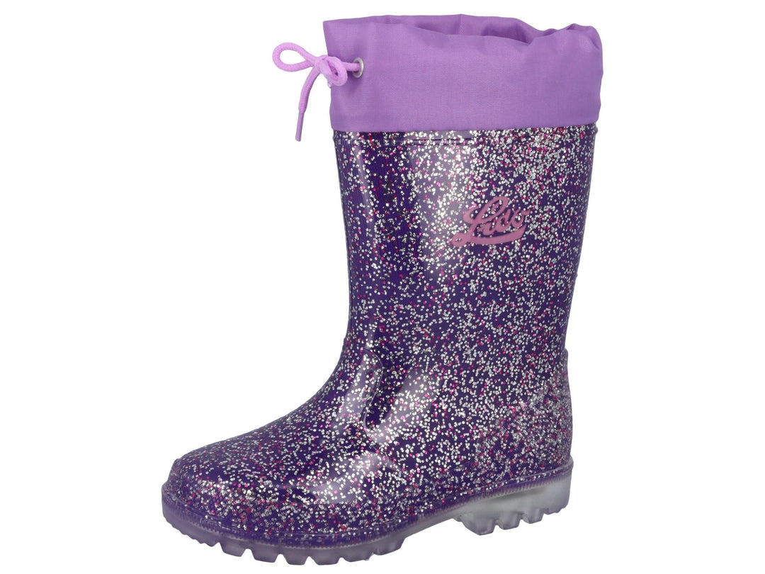 Lico Jungen Powerlight W Blinky Gummistiefel 20 EU Lila Pink Silber, 20 EU Lila Pink Silber