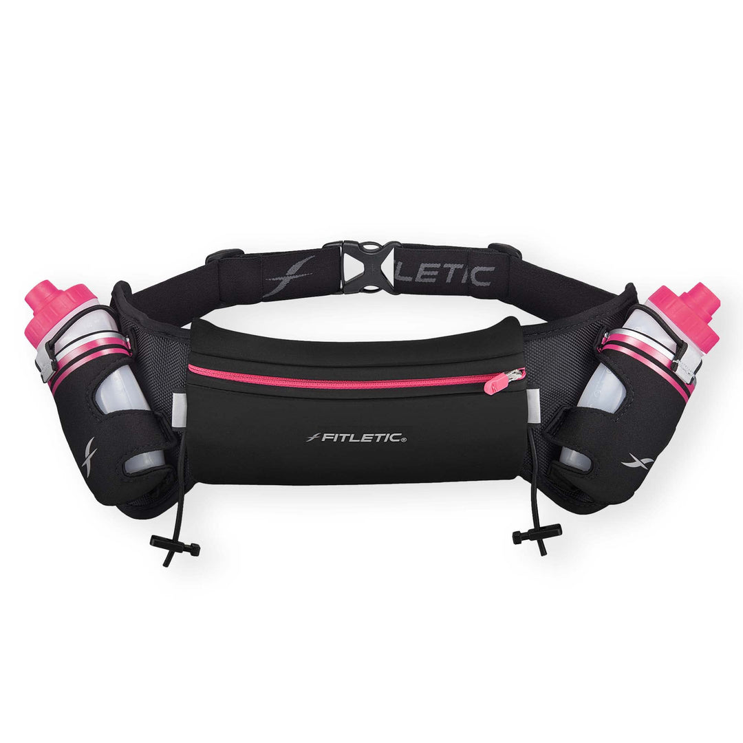 iFitness Hydration Gürtel schwarz schwarz 500 ml Taille L/XL S/M (24"-34") Schwarz / Pink, S/M (24"-