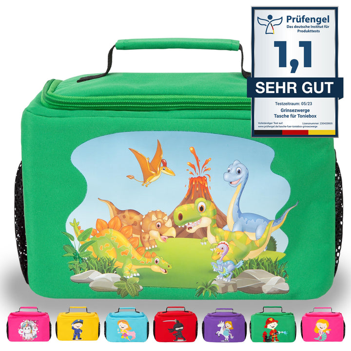 GRINSEZWERGE Tasche für Toniebox und bis zu 30 Tonie Figuren - 12 Motive | Aufbewahrung für Tonies H