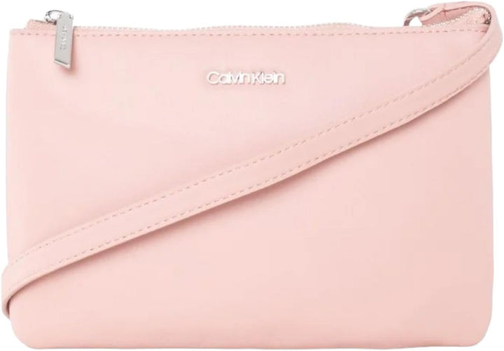 Calvin Klein Damen Ck Must Ew Dbl Cmpt Crossbody Crossovers, Café au Lait